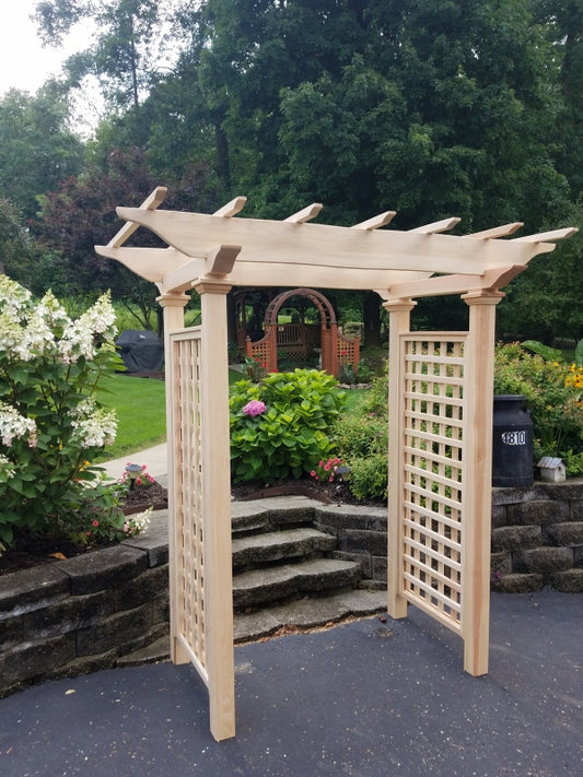 Garden "Flat Top" Cedar Arbor