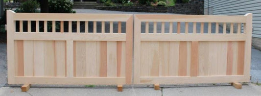 Custom Cedar Driveway Gate