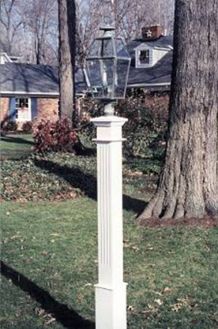 Wooden Lantern Posts custom made by New England Woodworks