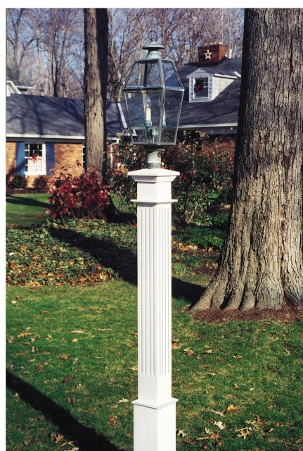 Wooden Lantern Posts custom made out of Western Red Cedar | New England ...