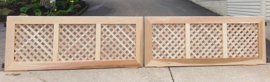 Diagonal Intagrid Lattice Entry Gate